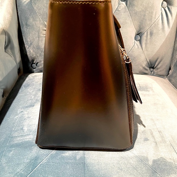 MARIO VALENTINO CARMILLA LEATHER TOTE NWT - Picture 4 of 9